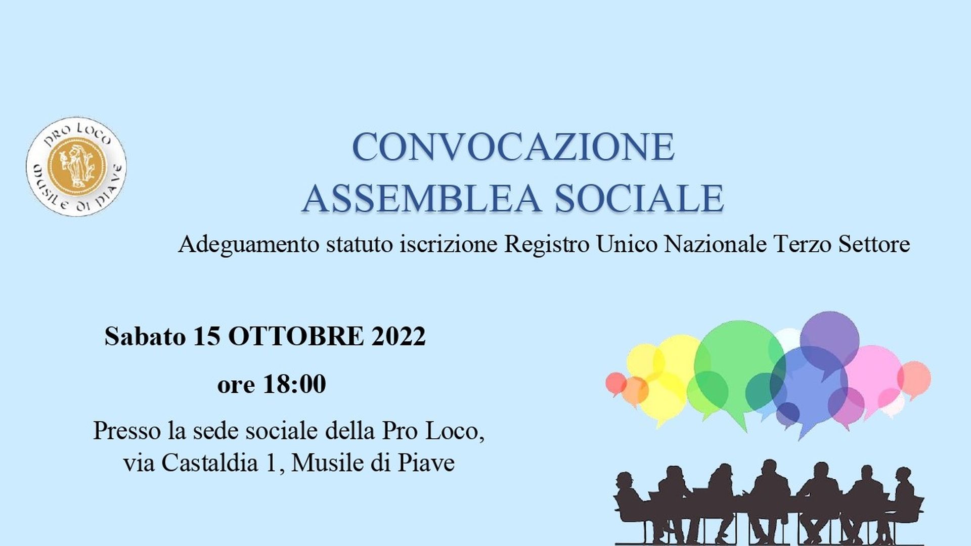 Convocazione assemblea soci